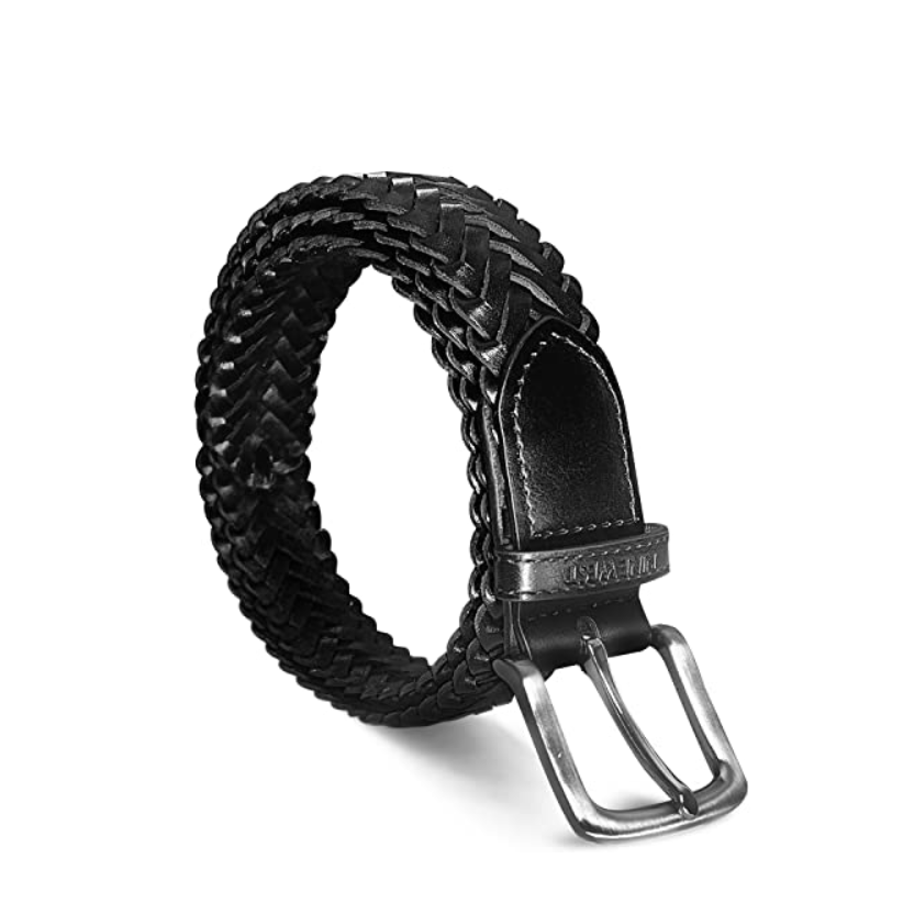 Braided Leather Belt Handcrafted Real Full Grain Black Braid Belts for Man  and Woman Belts Elegant Stylish Uniqe Black Braided Leather -  Canada