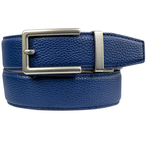 Blue Elegant Vegan Belt with Ratchet - 35MM