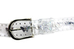 Transparent PVC Belt with Laser-printed Butterfly Pattern